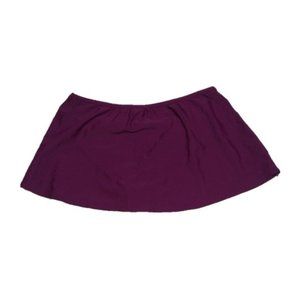 Solid purple two piece bottoms swim skort M